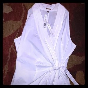 Adrienne Vitadini white side tie top